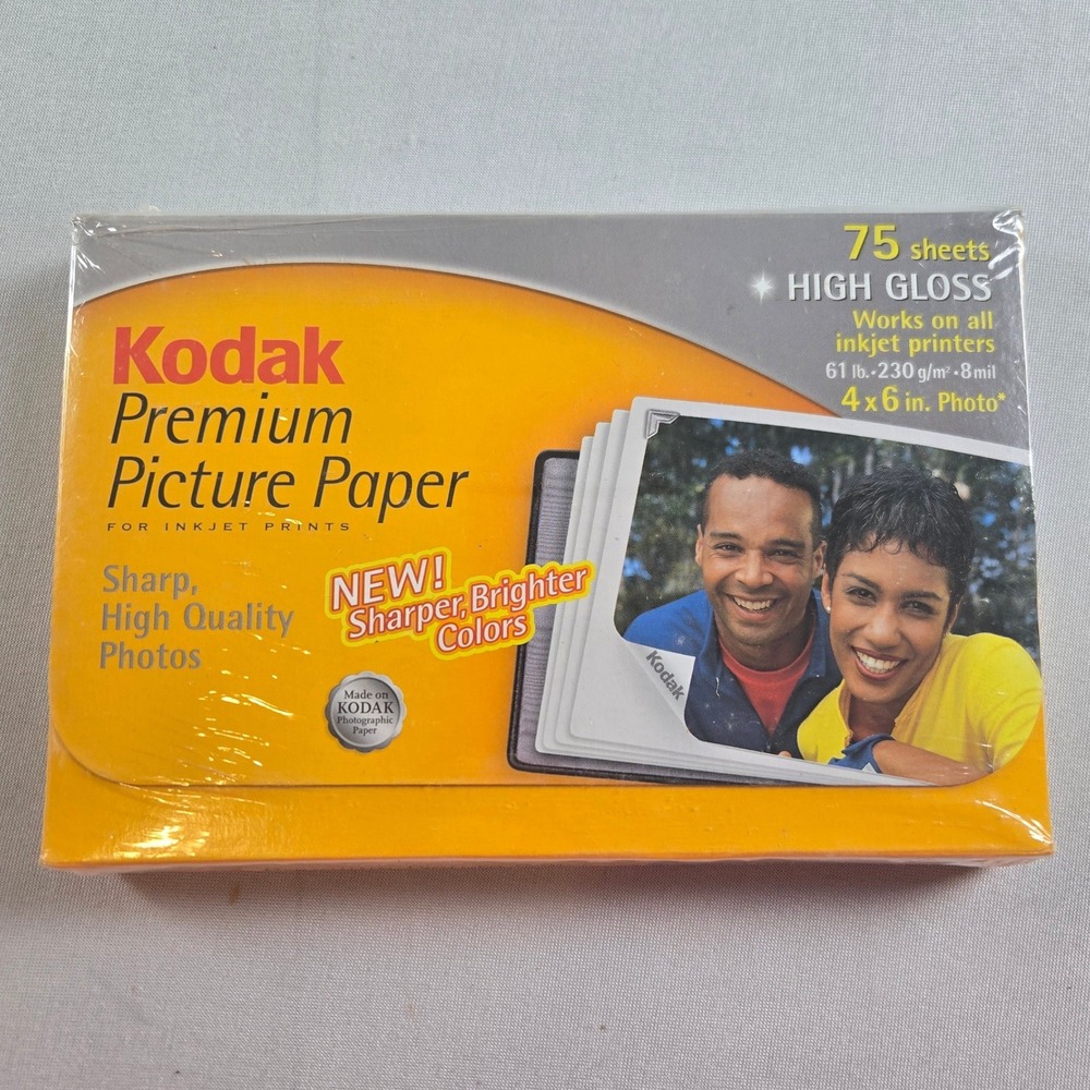 Kodak Premium Picture Paper Glossy & Soft Gloss 4x6 Sealed Inkjet Photo Paper - Picture 2 of 5
